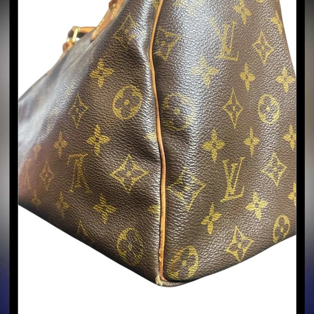 Authentic Vintage Louis Vuitton Monogram Canvas Speedy 35 Handbag -